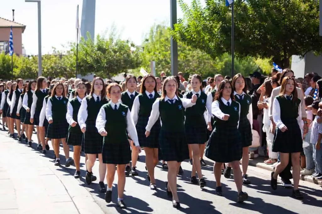 Aspire Private British School Paphos Cyprus - Students participated in the National Oxi Day Parade on 28th October 1 Aspire Private British School Paphos Cyprus - Ochi Day Parade 28.10.24 9 of 38